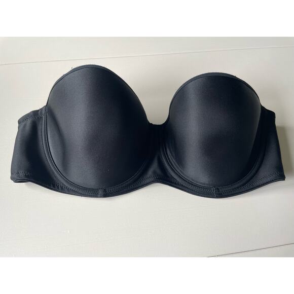 Fantasie Smoothing Molded Strapless Bra Size 36C Black - Picture 1 of 5